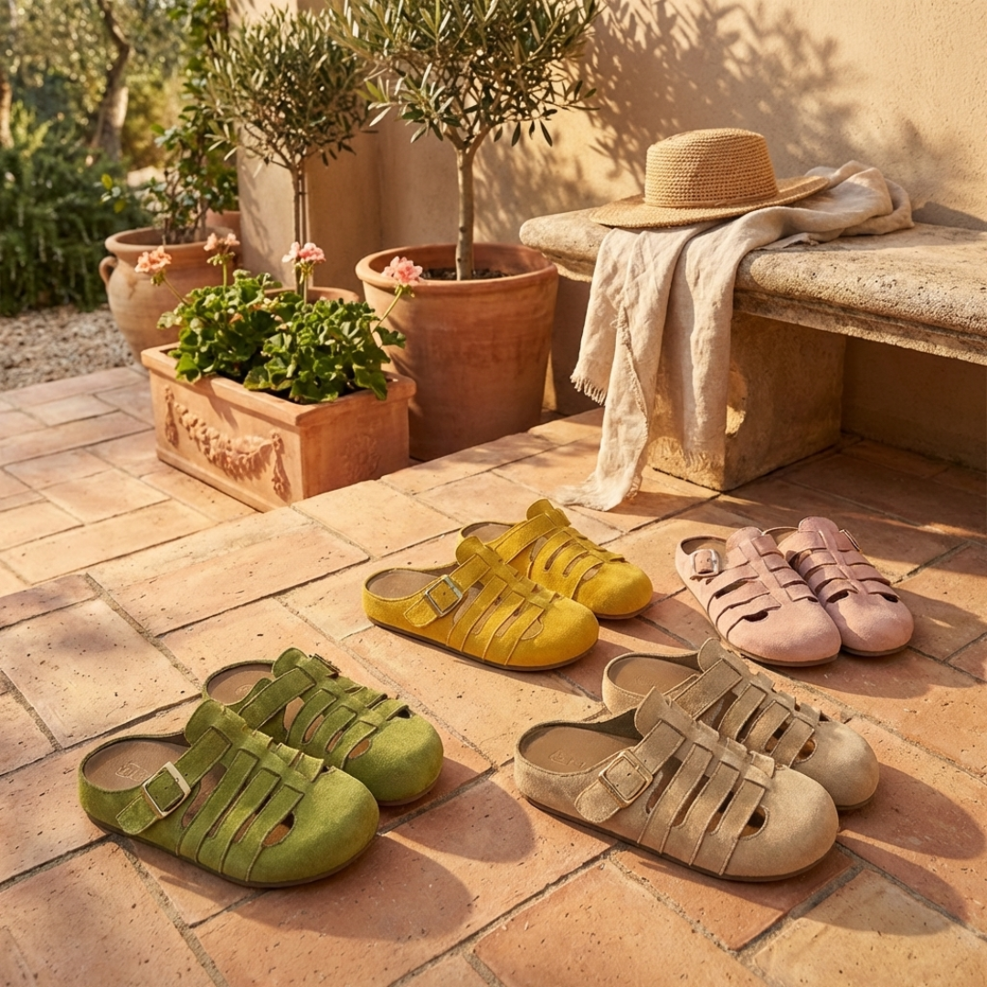 Rachelle - Comfortable Slip-On Mule Sandals