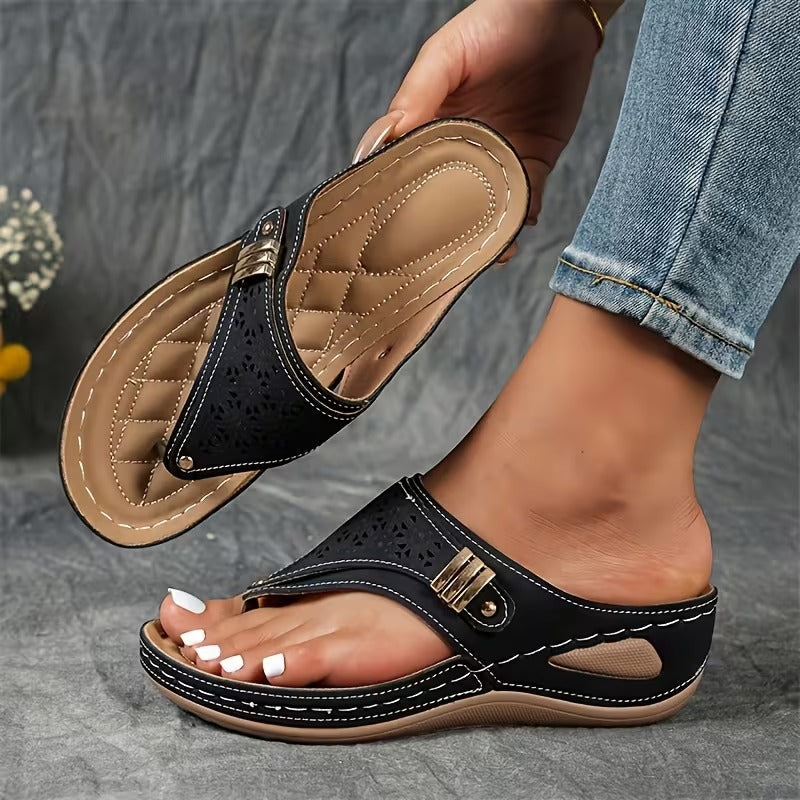 Hayley - Comfortable Wedge Sandals