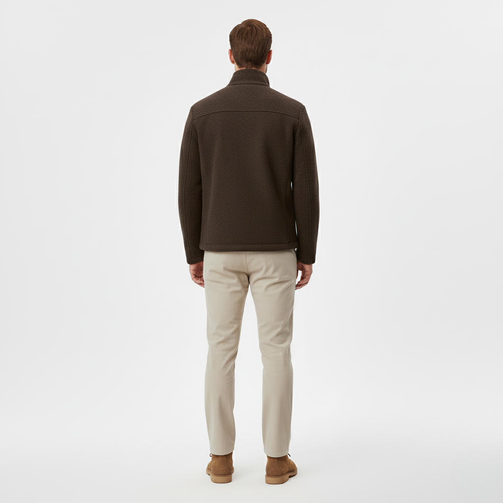 Zip Up Jacket Modern Casual Outerwear