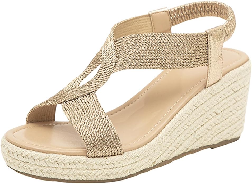 Helga - Braided Wedge Summer Sandals
