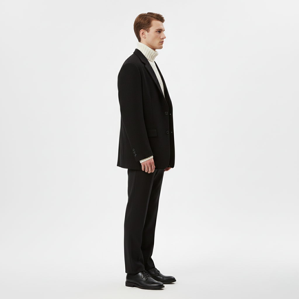 Blazer Jacket Classic Tailored Suit Coat