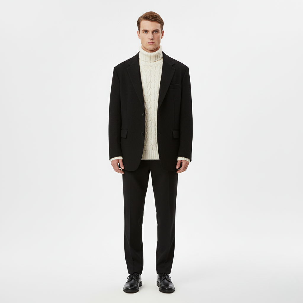 Blazer Jacket Classic Tailored Suit Coat