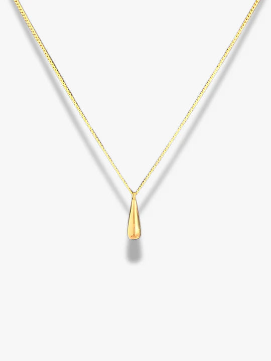 Golden teardrop necklace