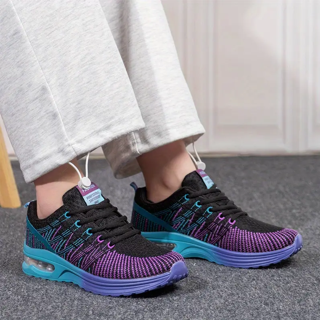 Zoey – Orthopedic Shoes in Black & Purple