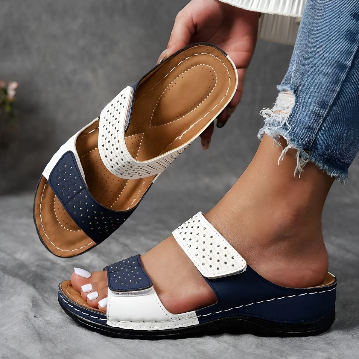 Gel Cushioned Adjustable Sandals