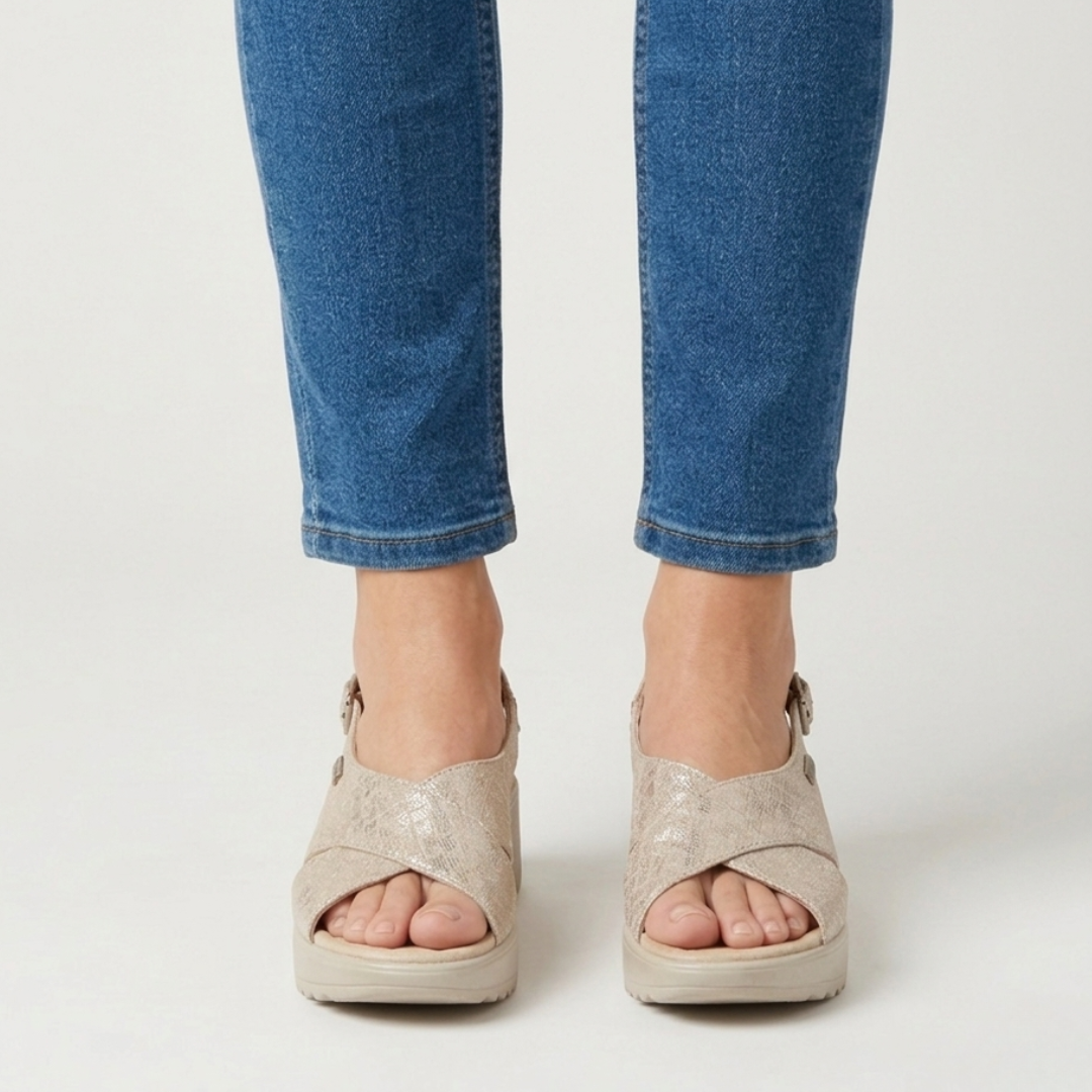 Jasmin - Cushioned Platform Sandals