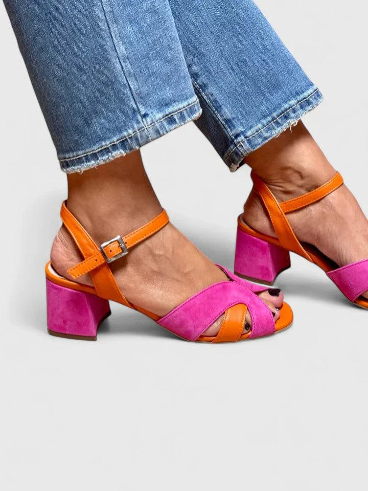 Dana - Orthopedic Heels with T-Strap Design