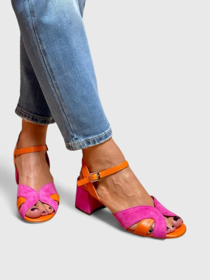 Dana - Orthopedic Heels with T-Strap Design