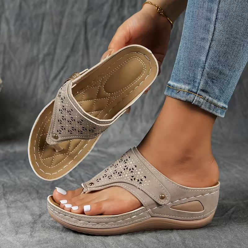 Hayley - Comfortable Wedge Sandals
