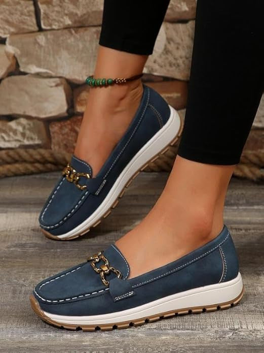 Chloe - Orthopedic Flat Buckle Loafers