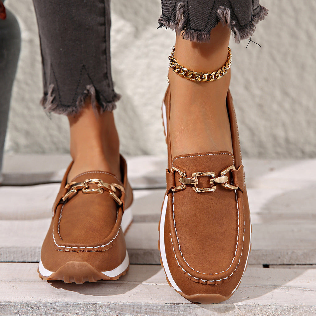 Chloe - Orthopedic Flat Buckle Loafers