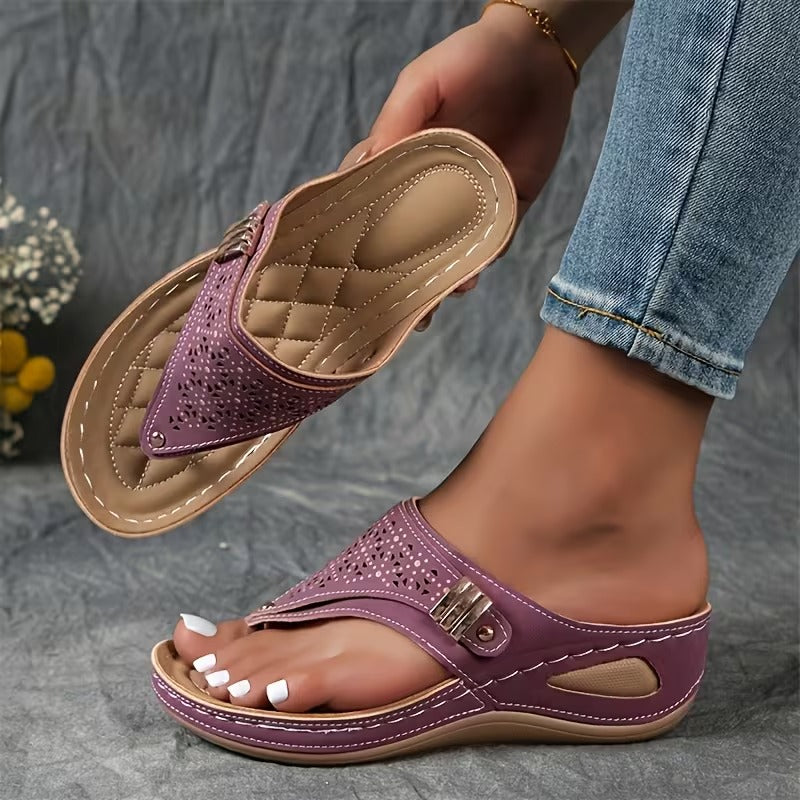 Hayley - Comfortable Wedge Sandals