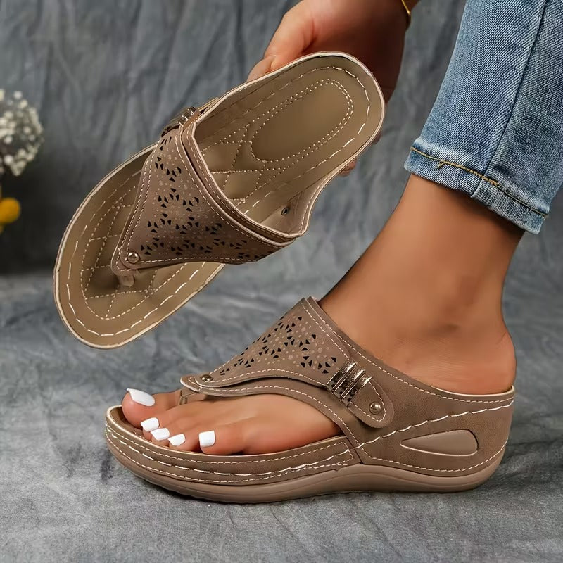 Hayley - Comfortable Wedge Sandals