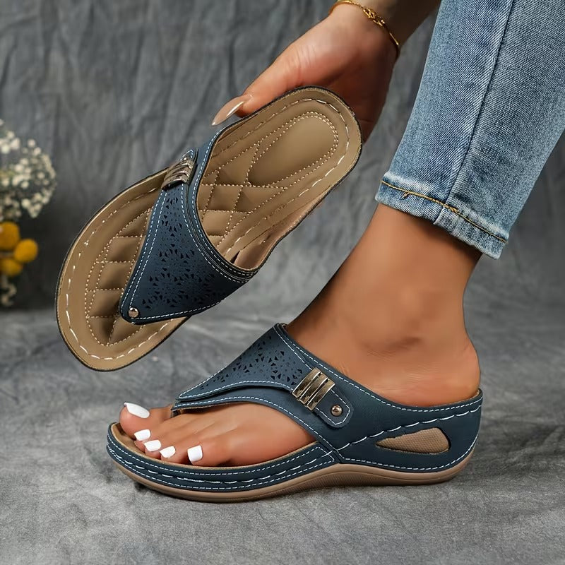 Hayley - Comfortable Wedge Sandals