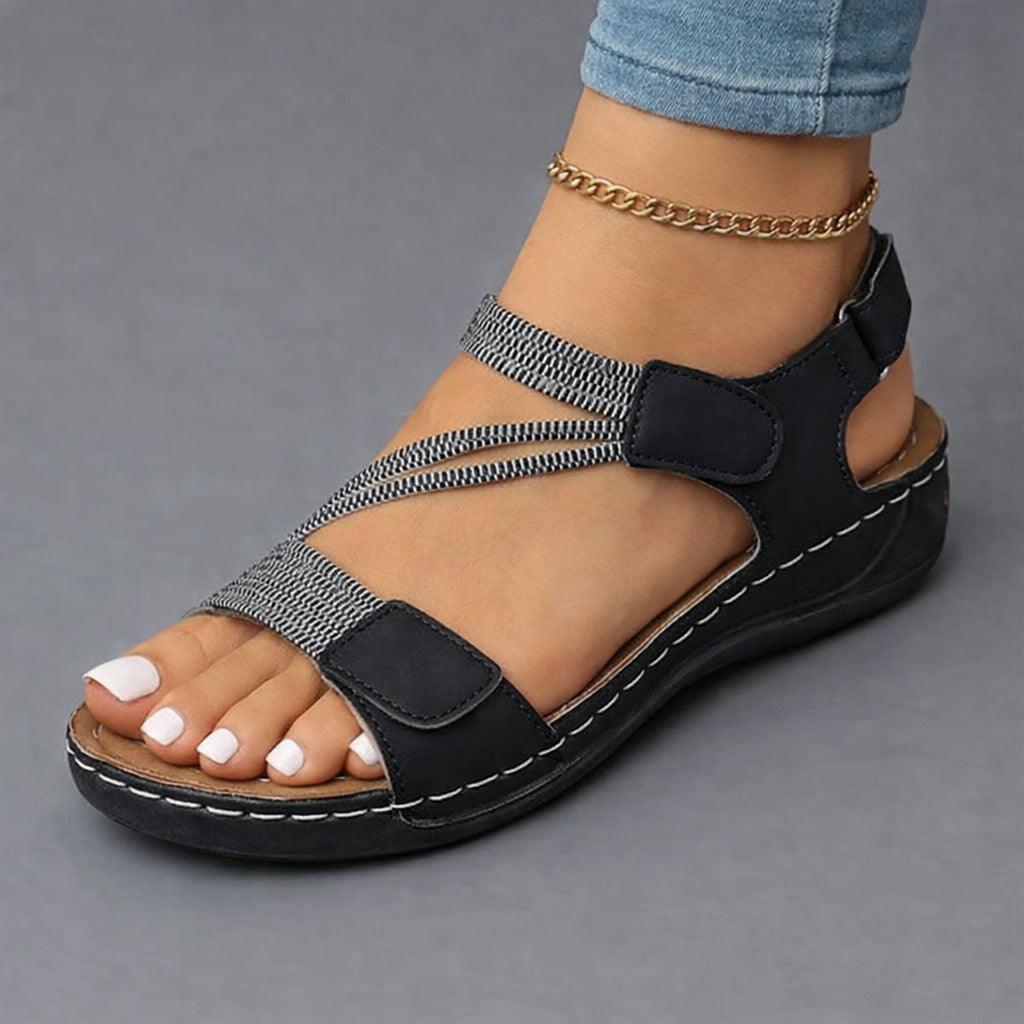 Elastic Strap Walking Sandals