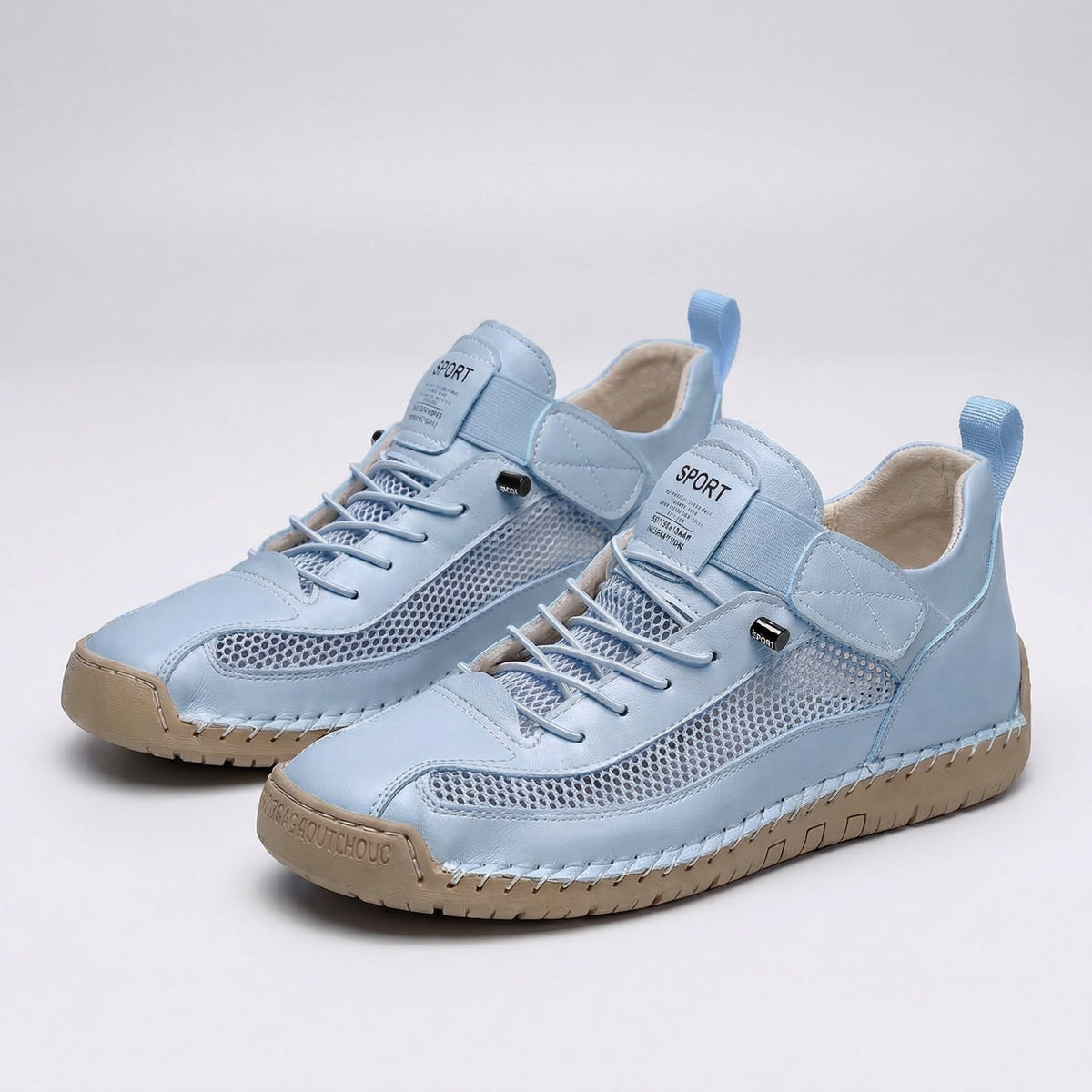 Ventilated Lace-Up Support Sneakers
