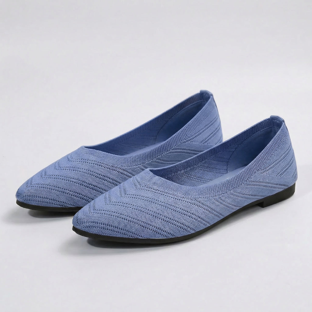 Square-Toe Flat Comfort Shoes