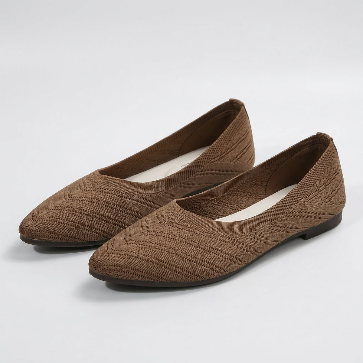 Square-Toe Flat Comfort Shoes