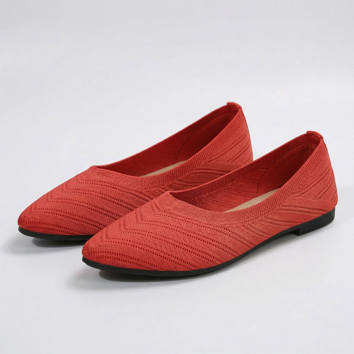 Square-Toe Flat Comfort Shoes