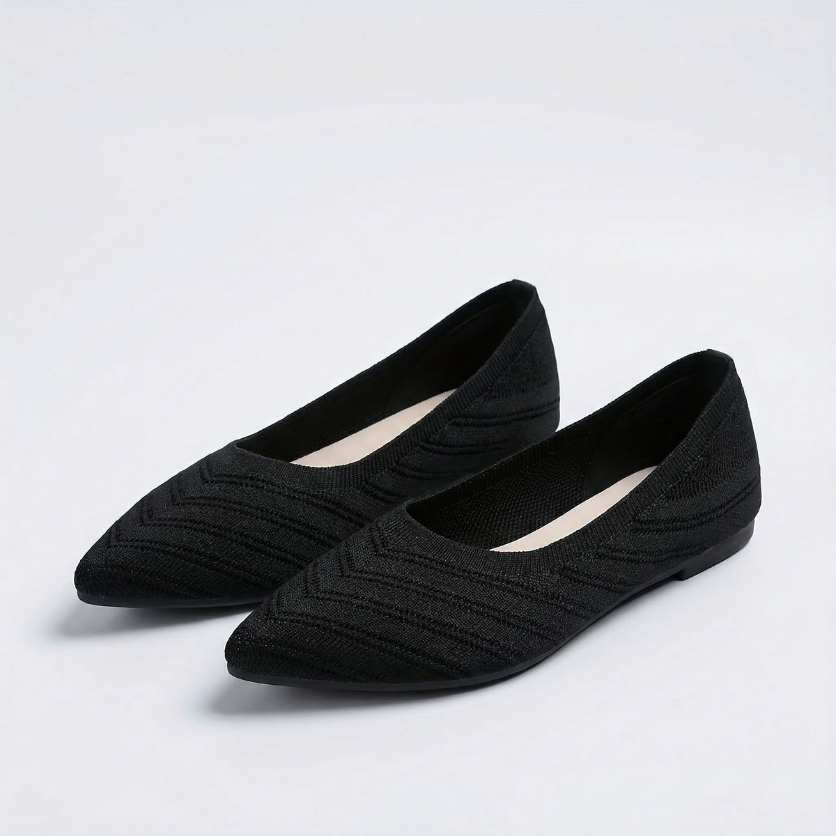Square-Toe Flat Comfort Shoes