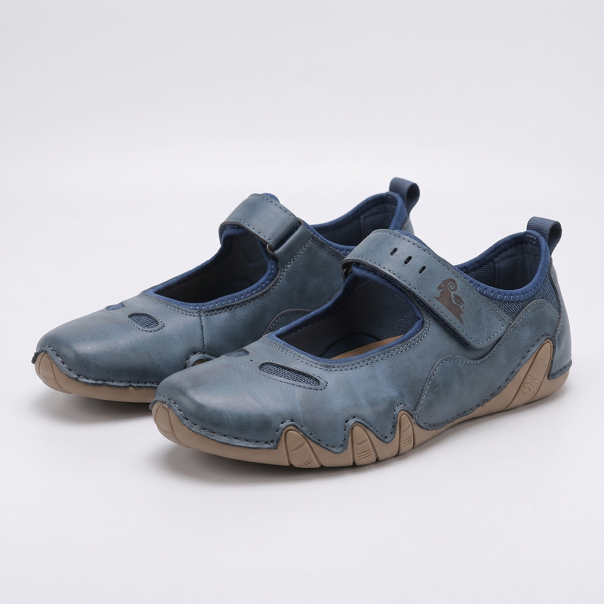Breathable Hook-and-Loop Ballerinas