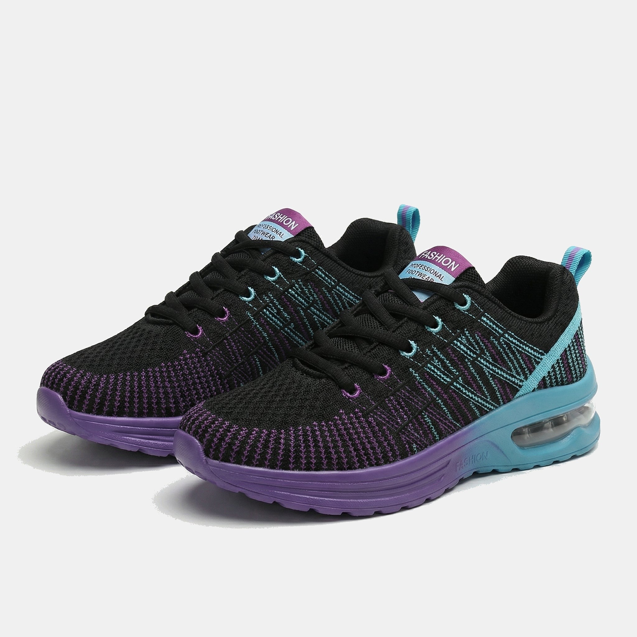 Zoey – Orthopedic Shoes in Black & Purple