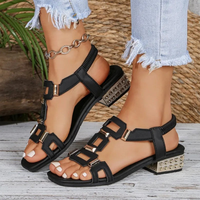 Nirma - Embellished Slingback Sandals